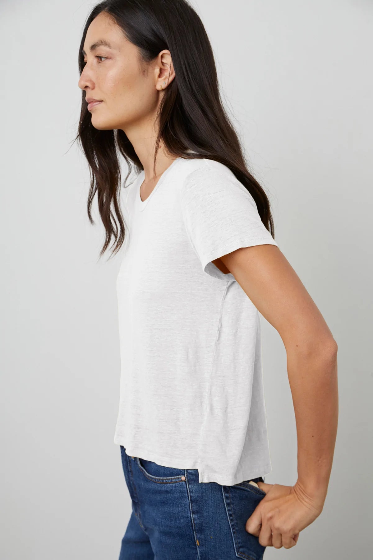 Haut en maille de lin Velvet Casey