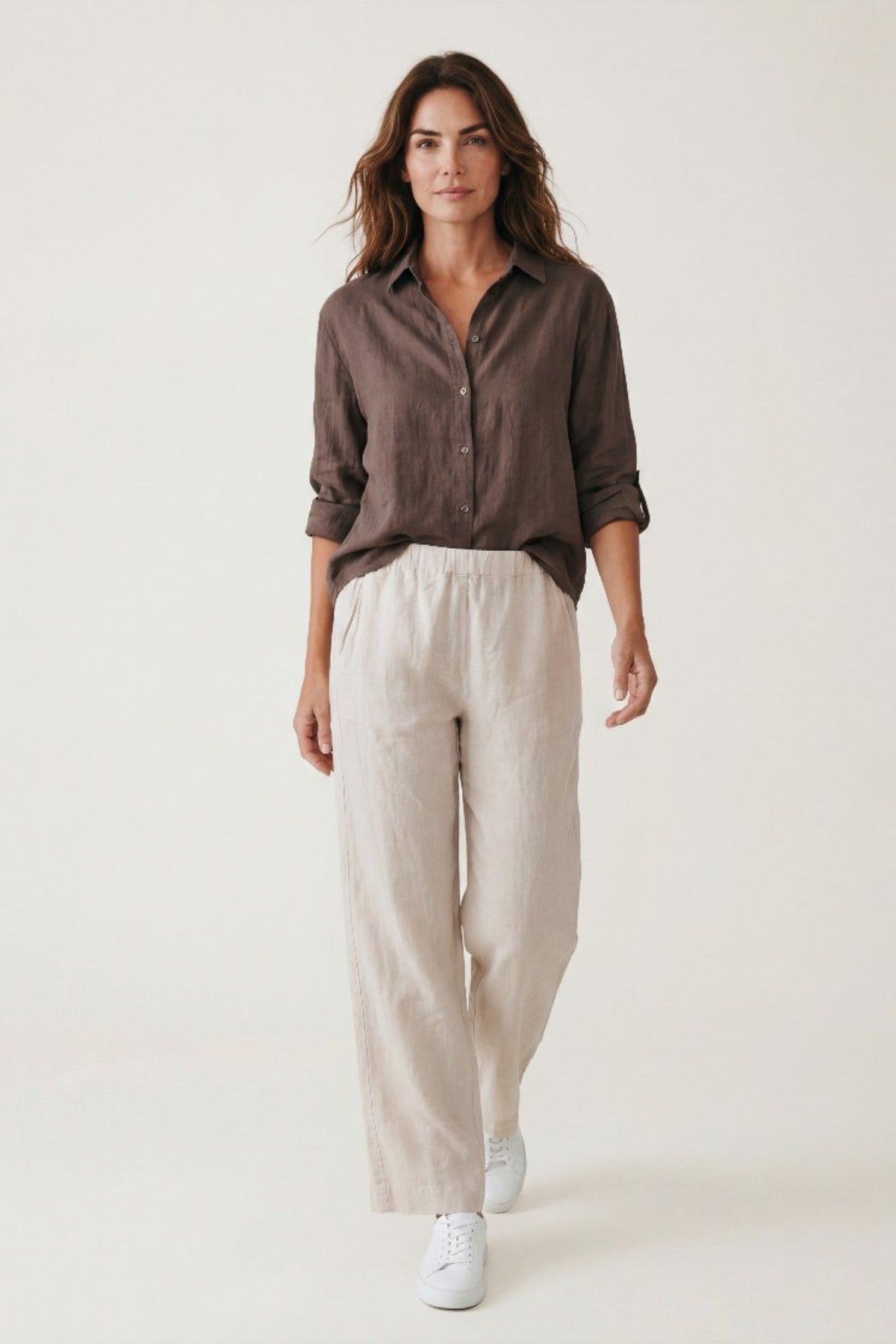 Velvet Bright Woven Linen Top