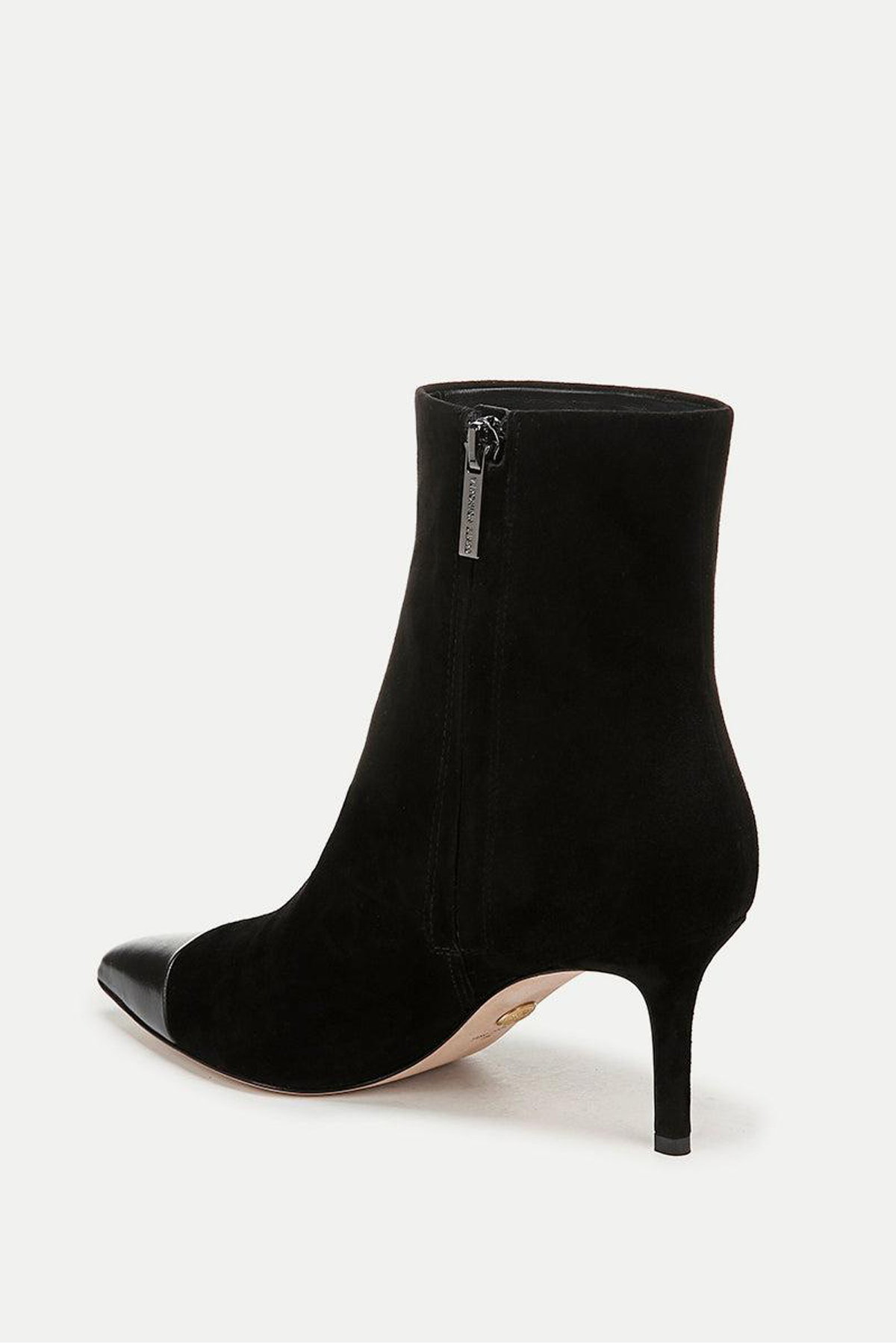 Veronica Beard Lisa Cap-Toe Mid-Heel Bootie