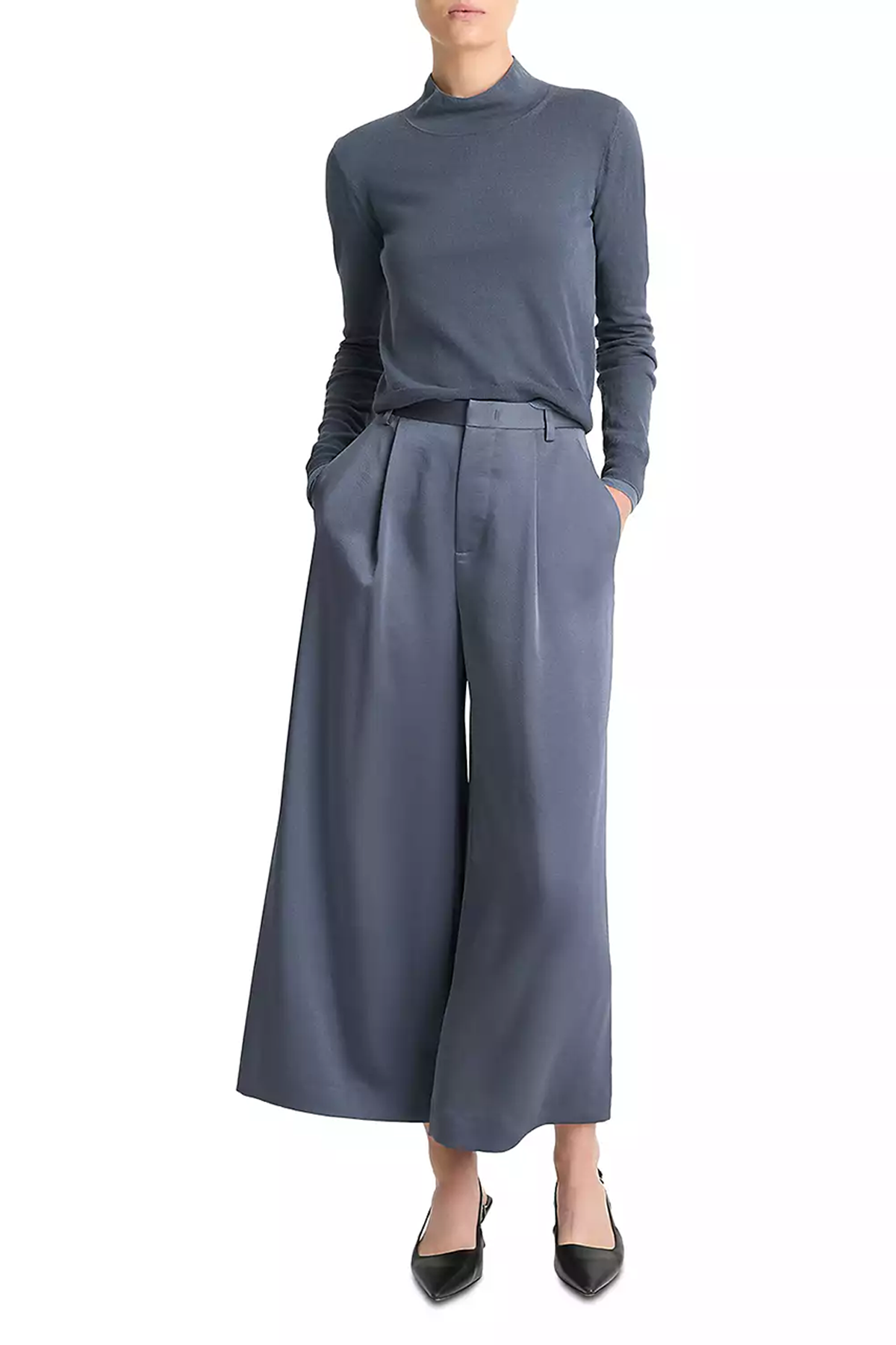 Vince Mid Rise Satin Culotte