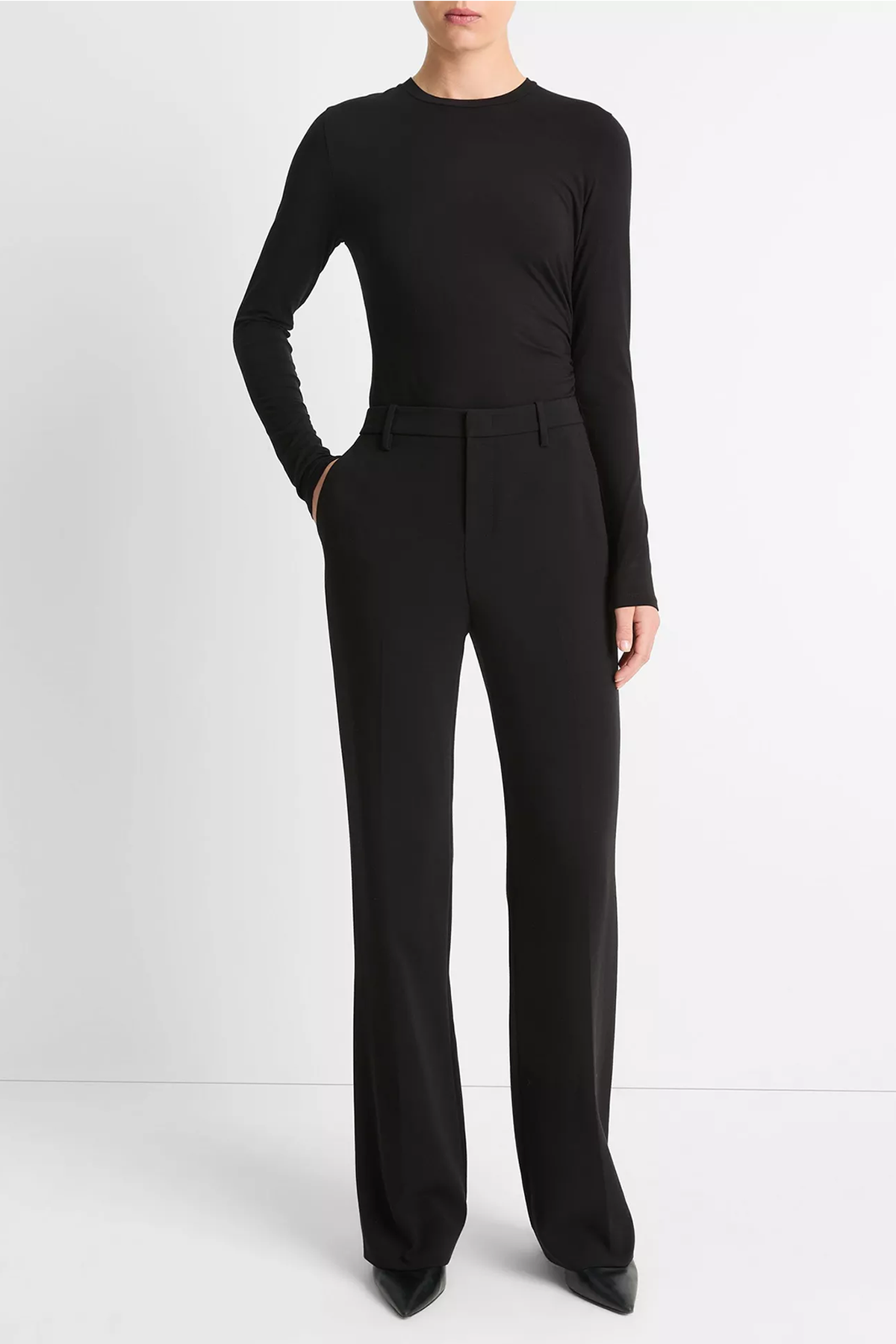 Vince Mid Rise Tailored Flare Pant