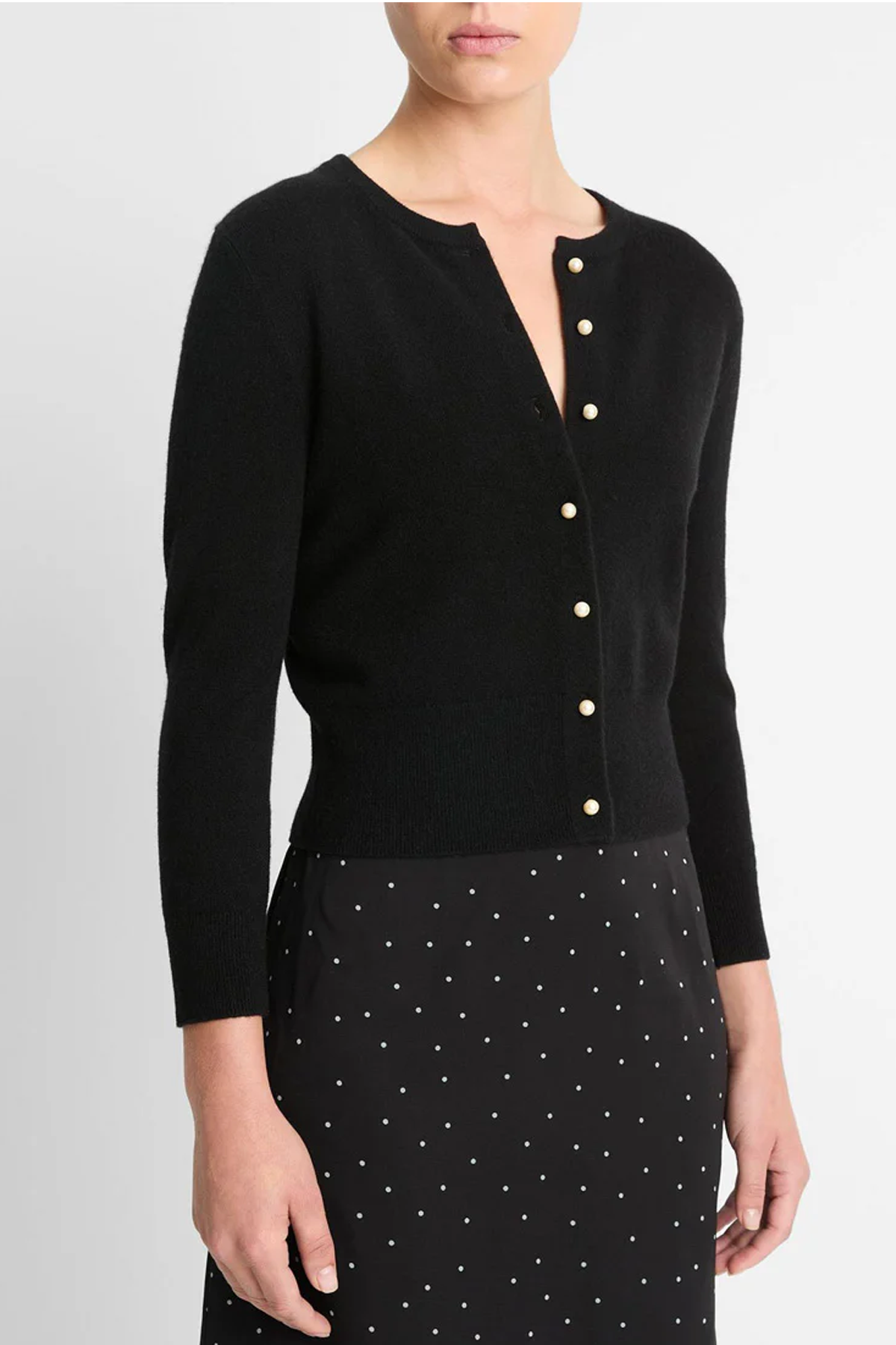 Vince Pearl Button Cardigan