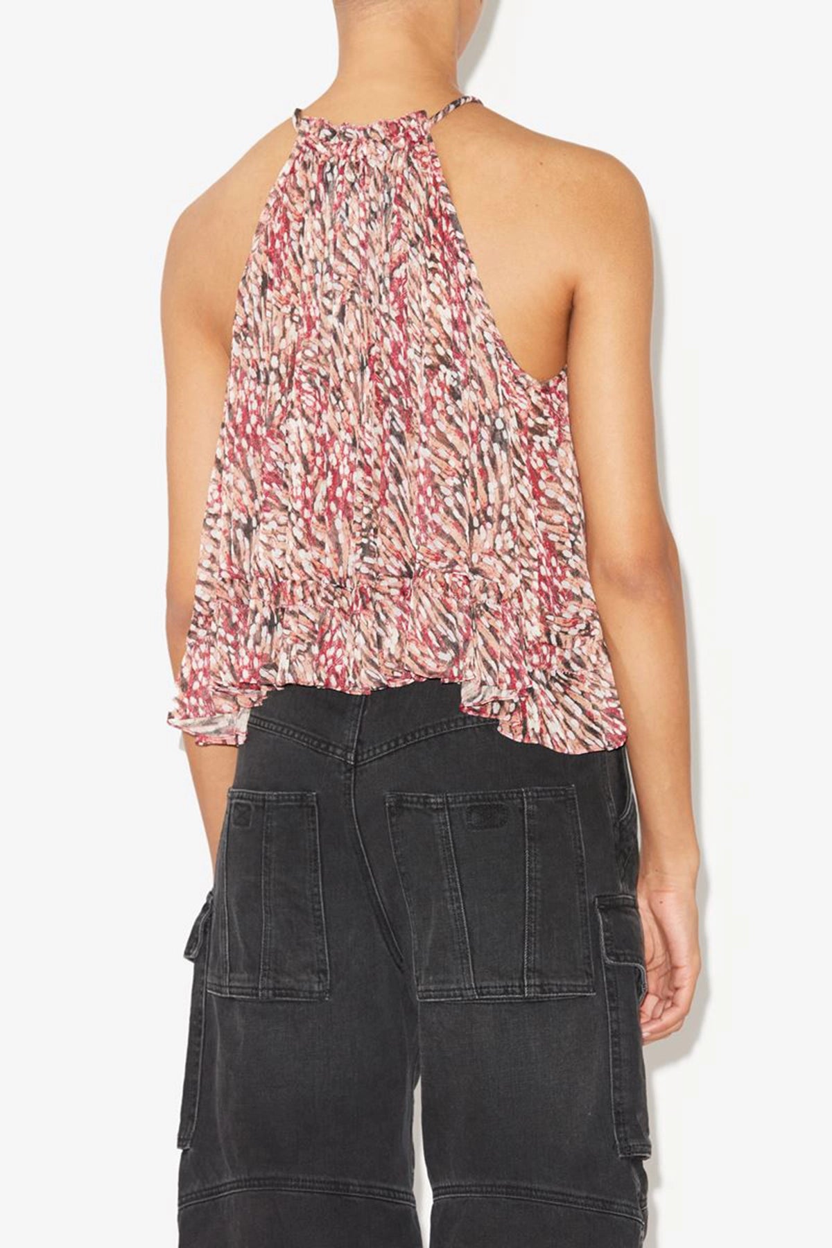 Isabel Marant Étoile Fabino Printed Halterneck Top