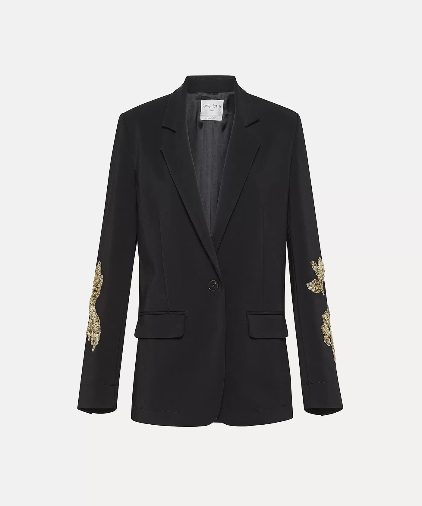 Forte Forte Embroidery Stretch Crepe Cady Jacket