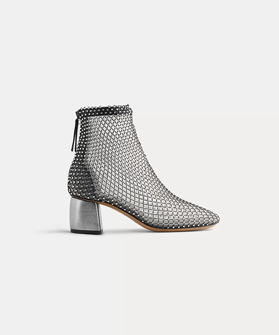 Forte Forte Strass Mesh Ankle Boots