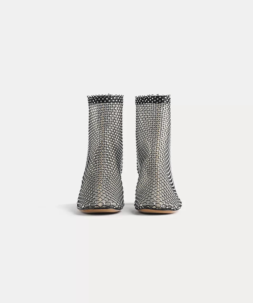 Forte Forte Strass Mesh Ankle Boots