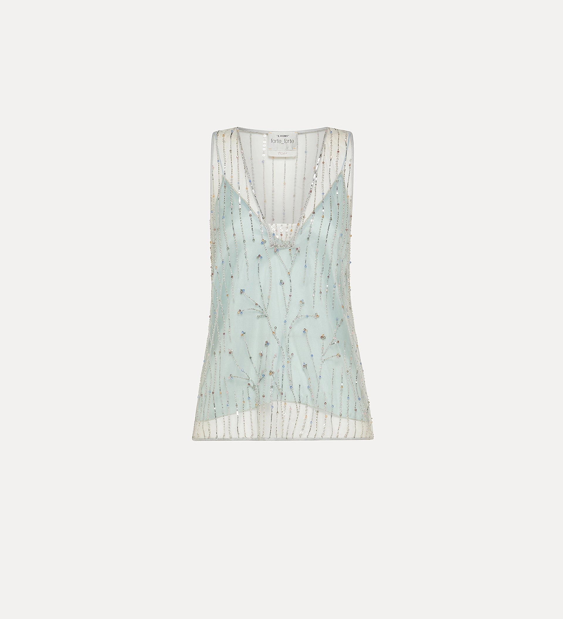 Forte Forte Firefly Embroidery Tulle Top