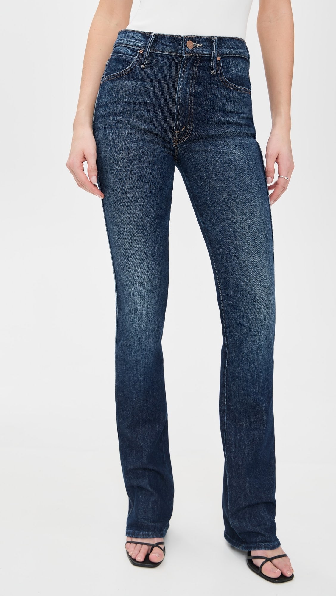 MOTHER Mid Rise Smokin' Double Heel Jeans