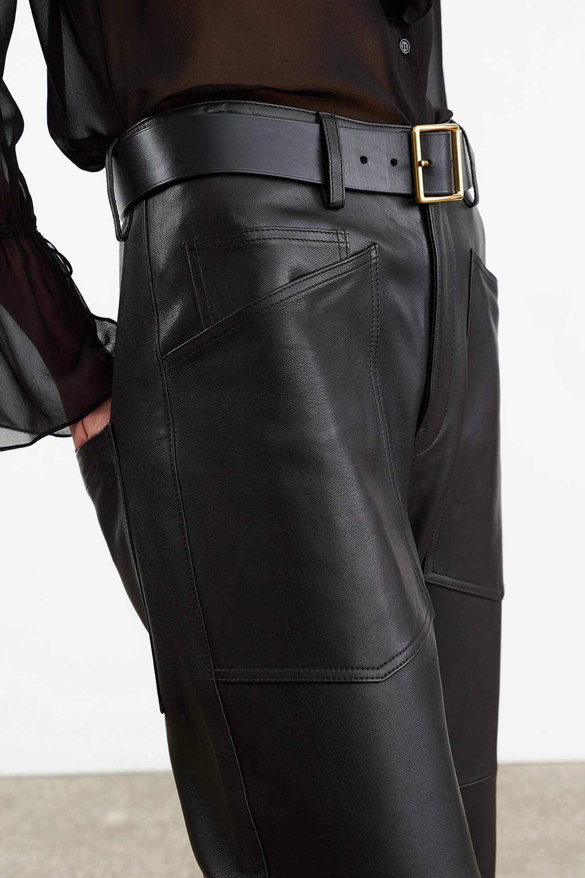 Nili Lotan Shon Leather Pant