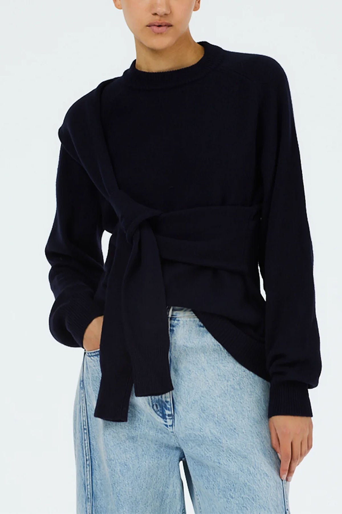 Tibi Airy Extrafine Wool Blair Pullover