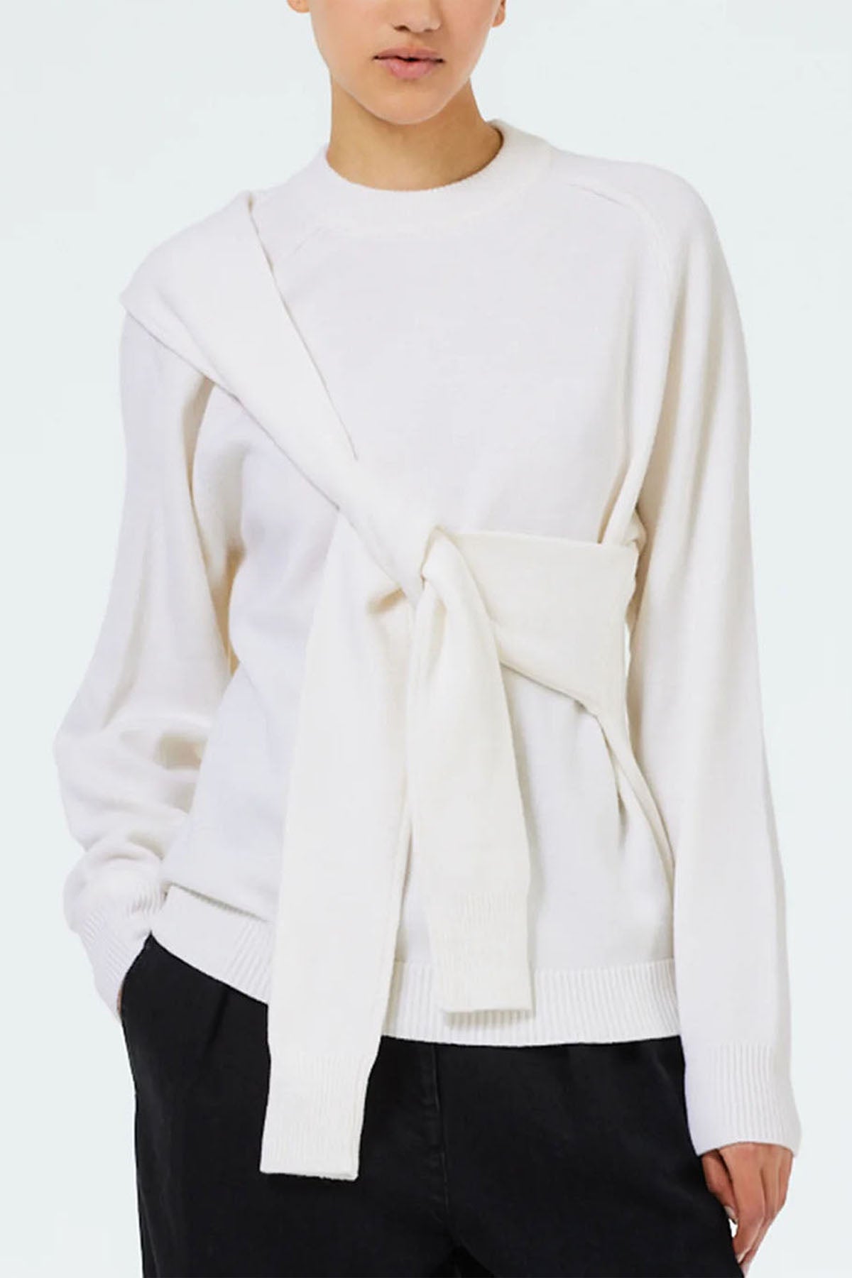 Tibi Airy Extrafine Wool Blair Pullover