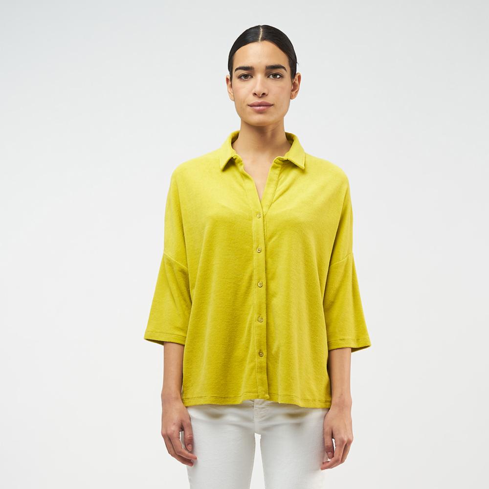 Majestic Filatures Cotton Modal Terry Semi Relaxed Shirt