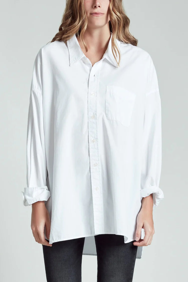 R13 Drop Neck Oxford Shirt
