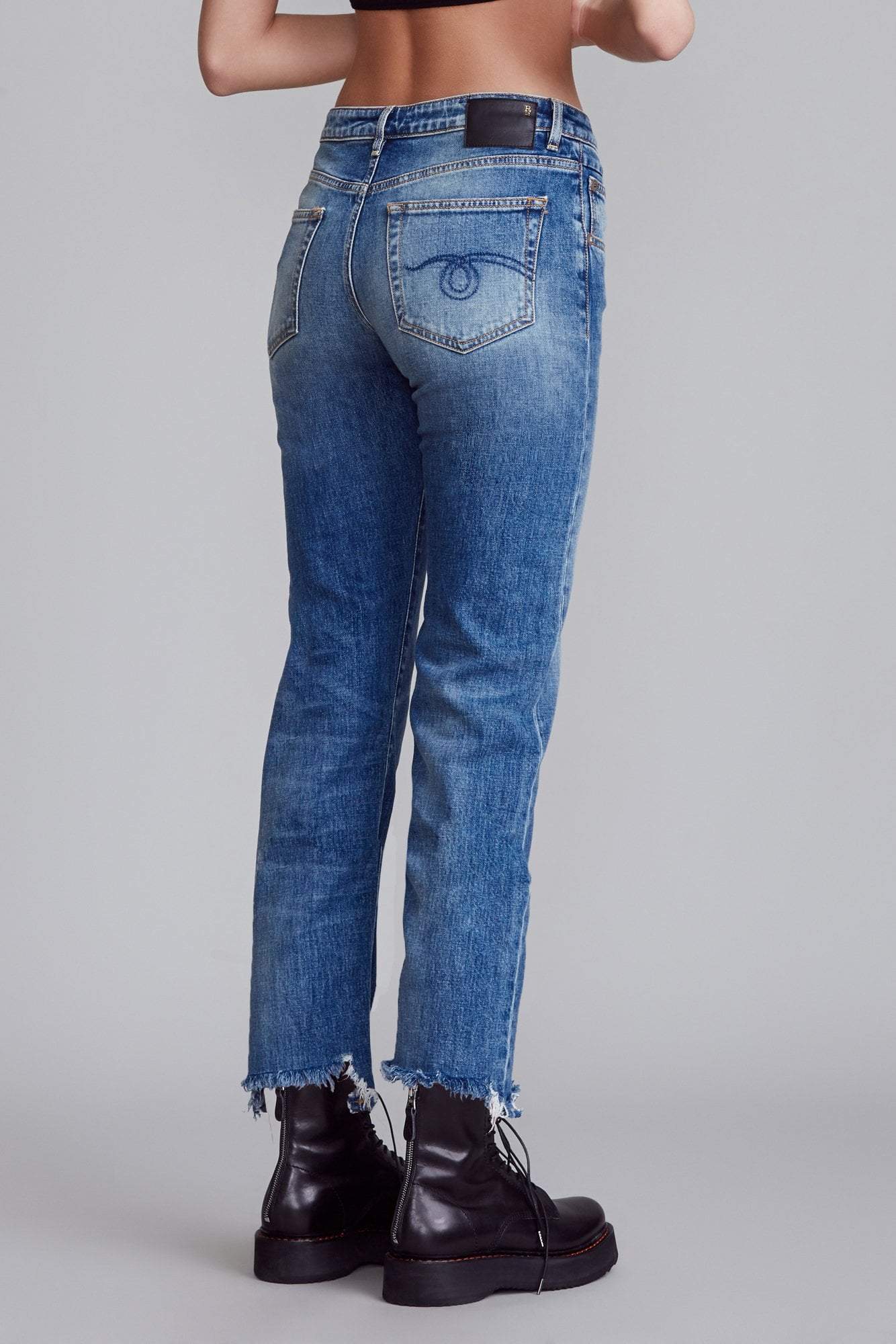 R13 Boy Straight with Rips Jean