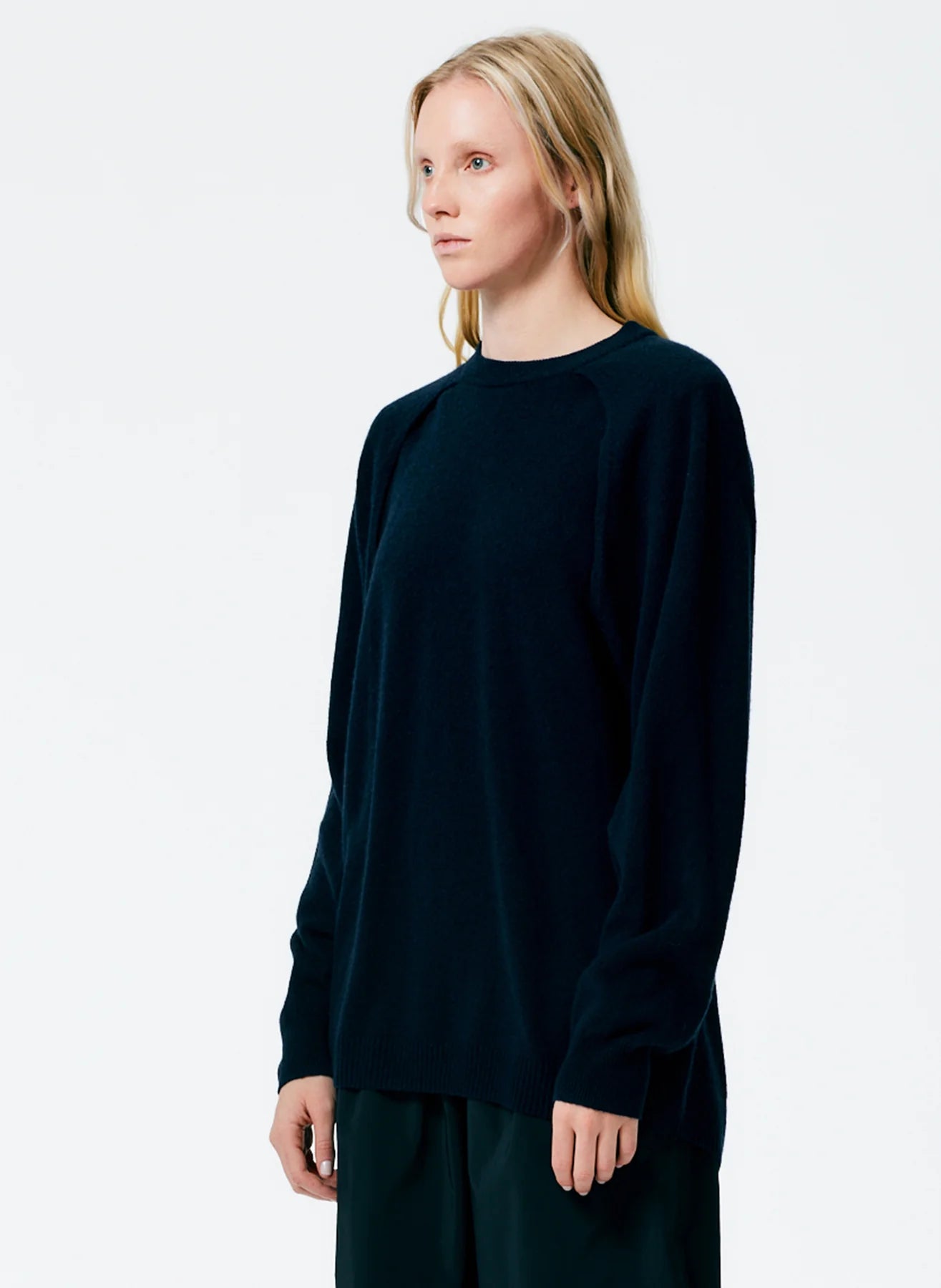 Tibi Feather Weight Cashmere Easy Cozy Cocoon Tunic