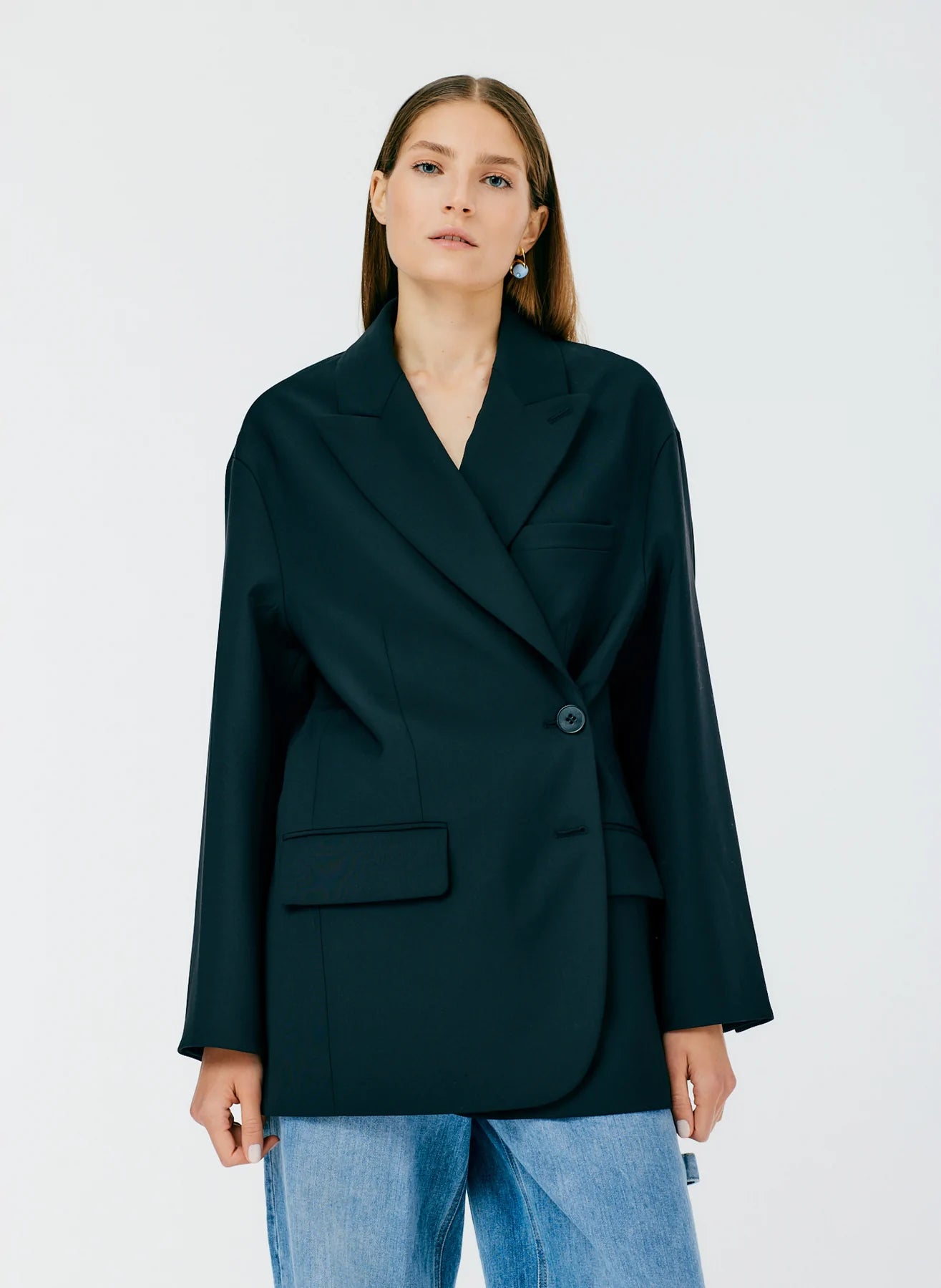 Blazer Liam de lana tropical Tibi